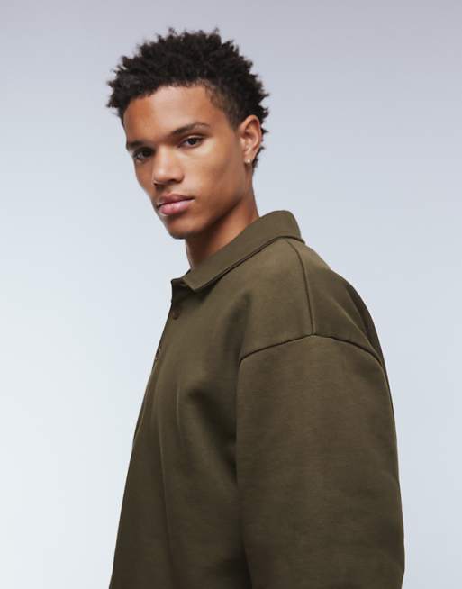 ASOS DESIGN Relaxed Polo In Khaki
