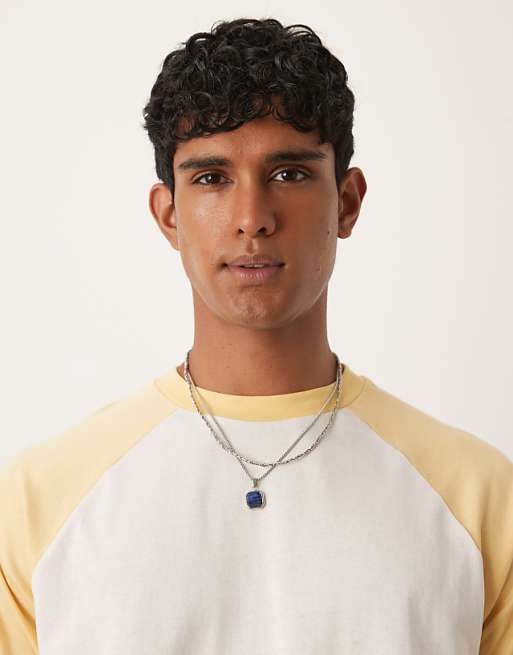 ASOS DESIGN Relaxed Raglan T-shirt In Cream