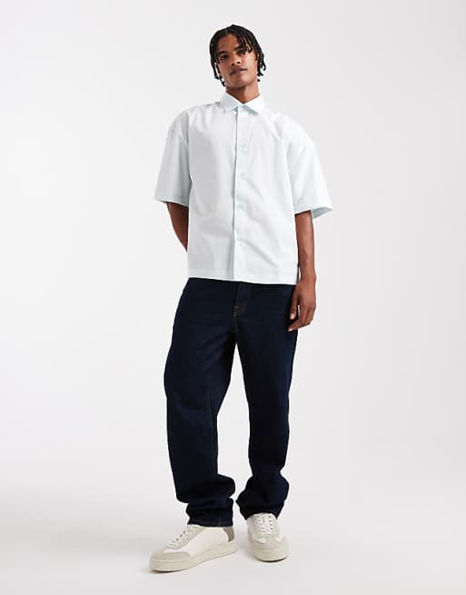 ASOS DESIGN Relaxed Shirt In Blue