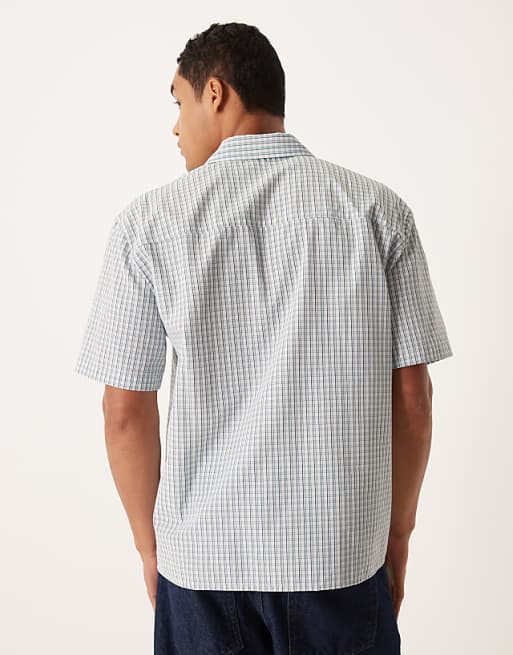 ASOS DESIGN Relaxed Shirt In Blue Check