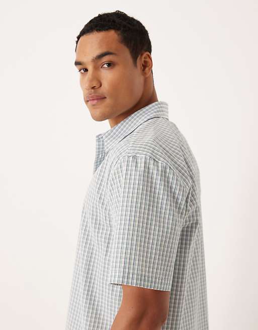 ASOS DESIGN Relaxed Shirt In Blue Check