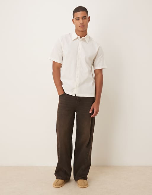 ASOS DESIGN Relaxed Shirt In White