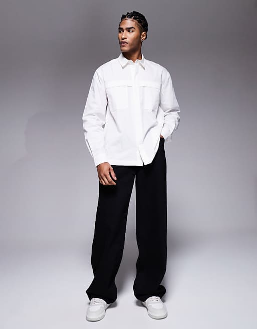 ASOS DESIGN Relaxed Shirt In White