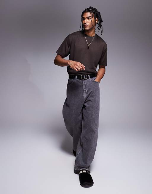 ASOS DESIGN Relaxed T-shirt In Brown Linen Look