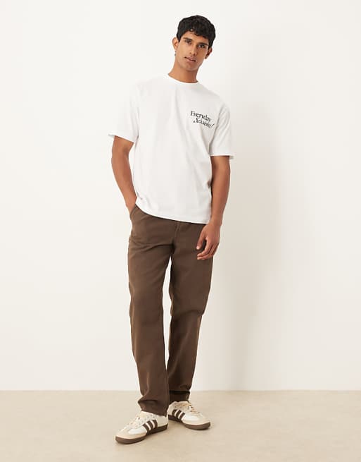 ASOS DESIGN Relaxed T-shirt With Cartoon Back Print In White