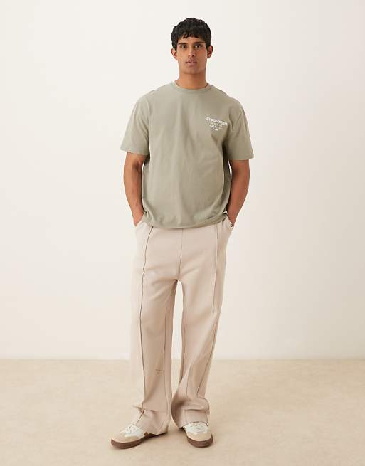 ASOS DESIGN Relaxed T-shirt With Copenhagen Back Print In Grey