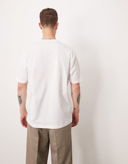 ASOS DESIGN Relaxed T-shirt With Destination Print In White