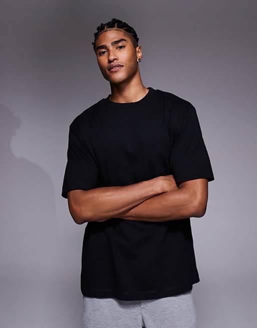 ASOS DESIGN Relaxed T-shirt With Floral Graphic In Black