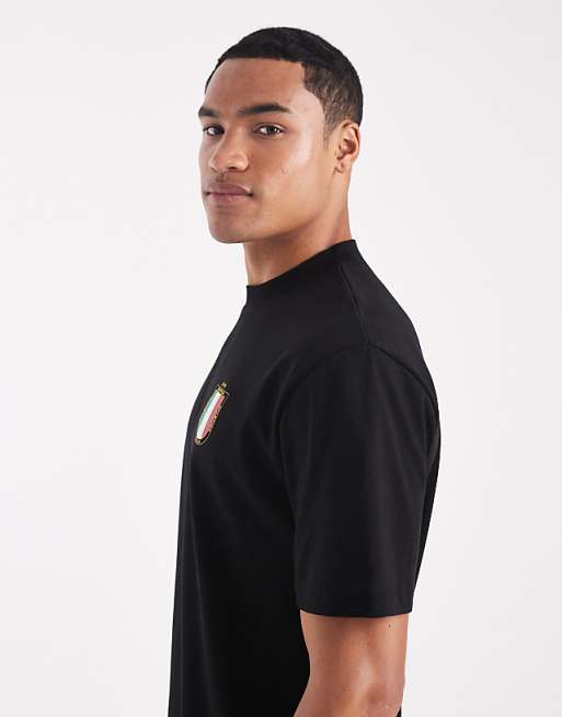 ASOS DESIGN Relaxed T-shirt With Italy Graphic In Black