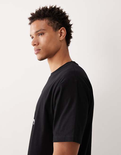 ASOS DESIGN Relaxed T-shirt With Napa Valley Embroidered Graphic In Black