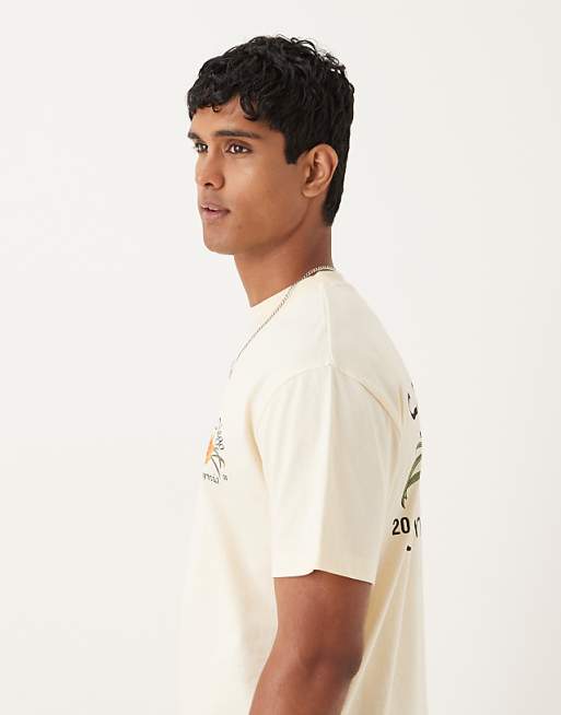 ASOS DESIGN Relaxed T-shirt With San Diego Graphic In Buttermilk