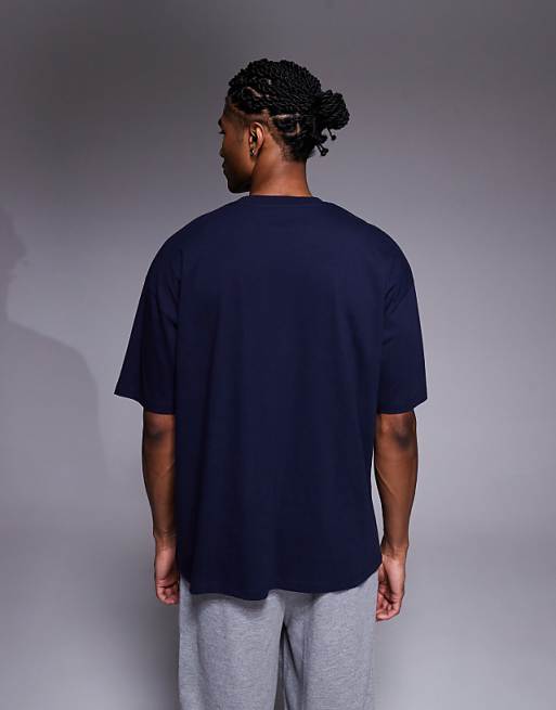 ASOS DESIGN Relaxed T-shirt With Scenic Graphic In Navy