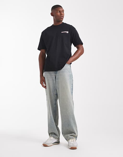 ASOS DESIGN Relaxed T-shirt With Souvenir Graphic In Black