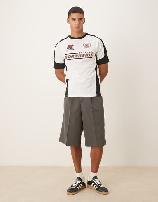 ASOS DESIGN Relaxed T-shirt With Sports Graphic In White