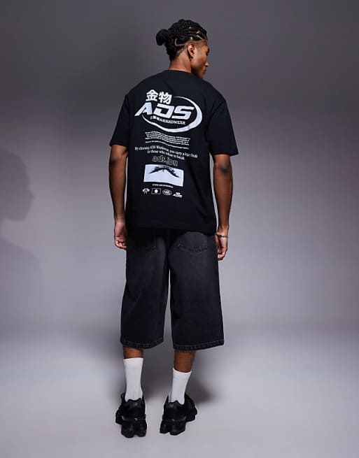 ASOS DESIGN Relaxed T-shirt With Street Graphic In Black