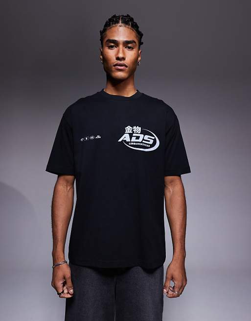 ASOS DESIGN Relaxed T-shirt With Street Graphic In Black
