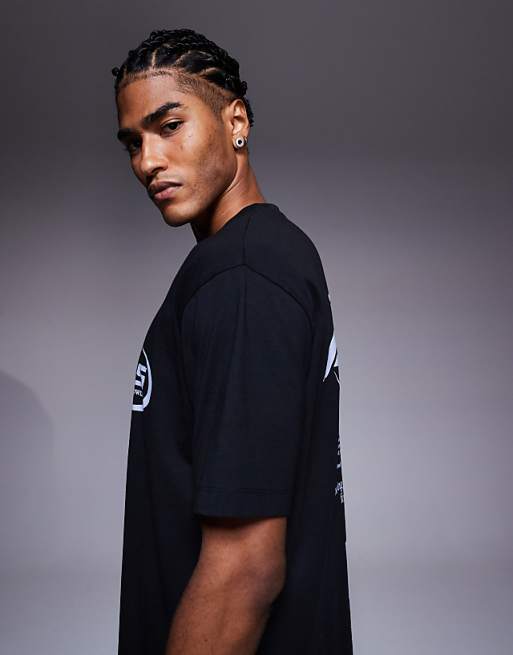 ASOS DESIGN Relaxed T-shirt With Street Graphic In Black