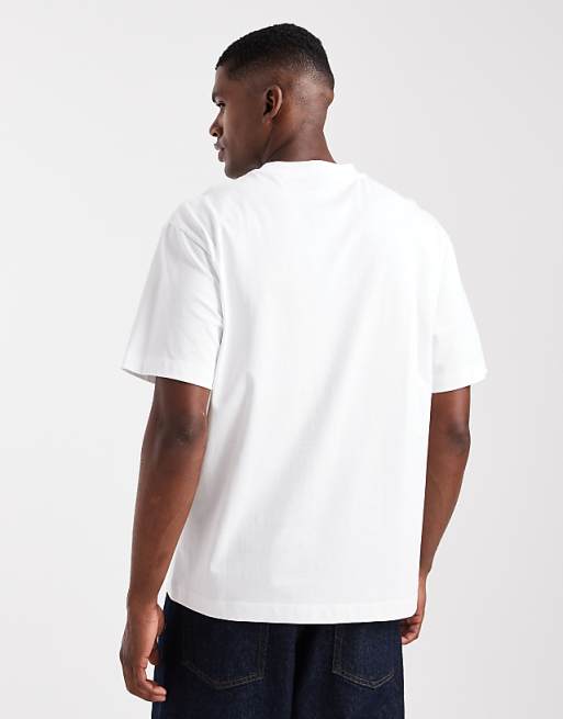 ASOS DESIGN Relaxed T-shirt With Text Graphic In White