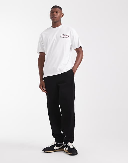 ASOS DESIGN Relaxed T-shirt With Text Graphic In White