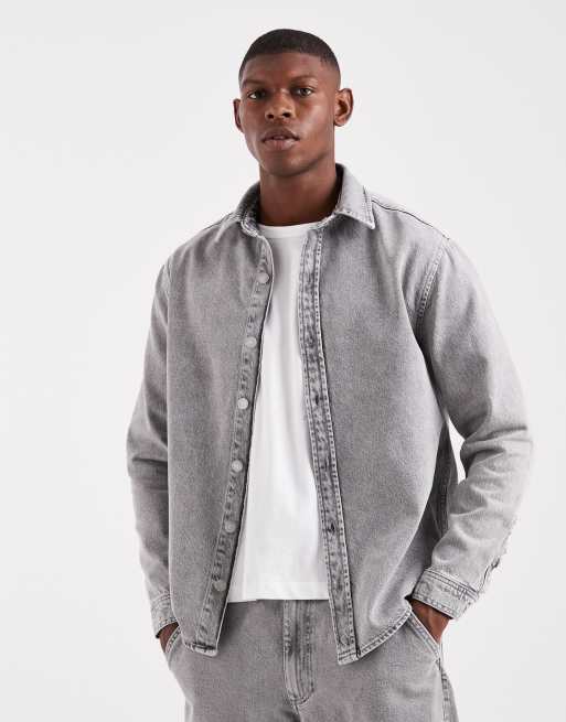 ASOS DESIGN Relaxed Tapered Co-ord In Light Grey