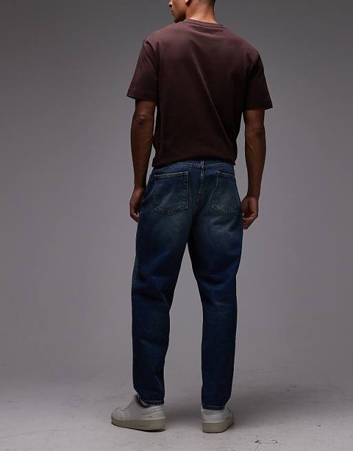 ASOS DESIGN Relaxed Tapered Jeans In Indigo