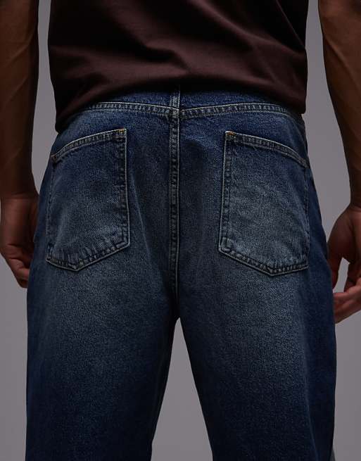 ASOS DESIGN Relaxed Tapered Jeans In Indigo