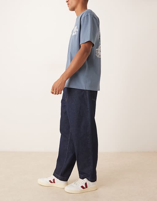 ASOS DESIGN Relaxed Tapered Jeans In Raw Wash