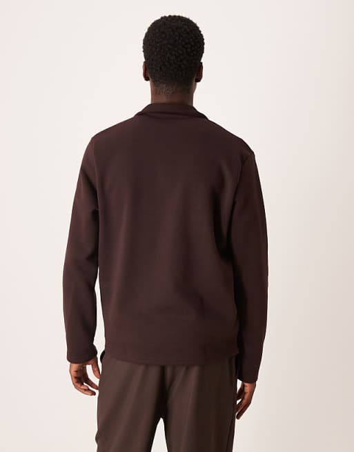 ASOS DESIGN Revere Polo In Brown