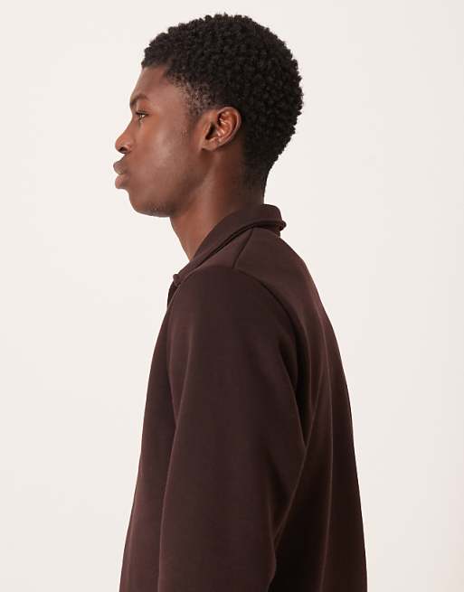 ASOS DESIGN Revere Polo In Brown