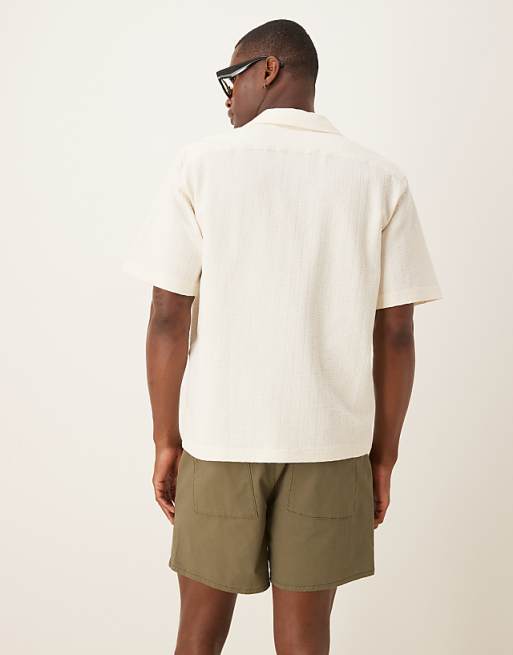 ASOS DESIGN Shorter Length Pull On Bermuda Short In Khaki
