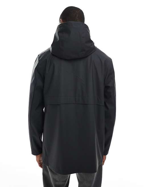 ASOS DESIGN Shower Resistant Rain Jacket In Black