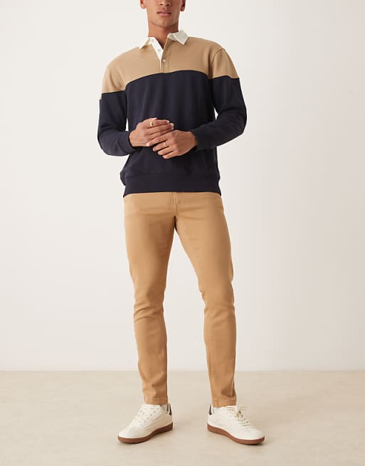 ASOS DESIGN Skinny Chinos In Beige