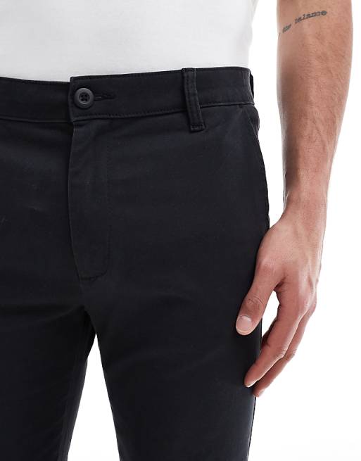 ASOS DESIGN Skinny Chinos In Black