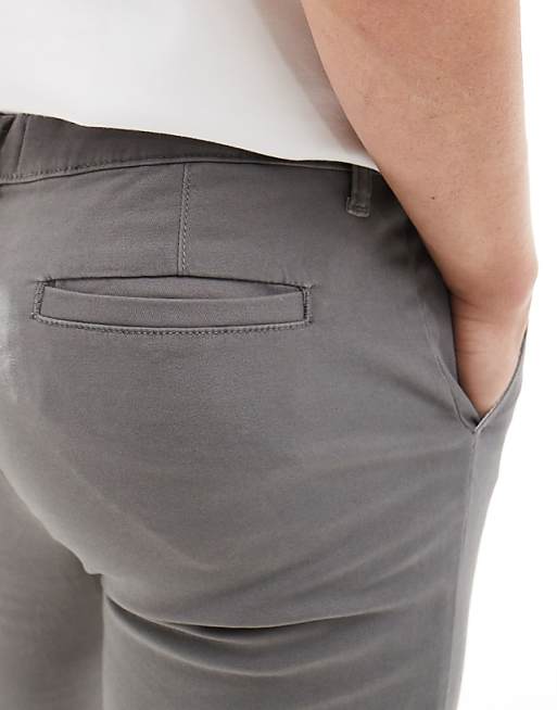 ASOS DESIGN Skinny Chinos In Charcoal