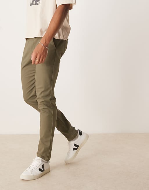 ASOS DESIGN Skinny Chinos In Khaki