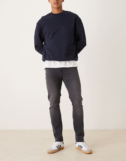 ASOS DESIGN skinny jeans in black