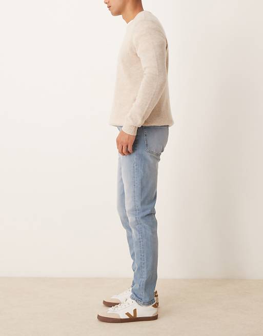 ASOS DESIGN Skinny Jeans In Light Wash Blue