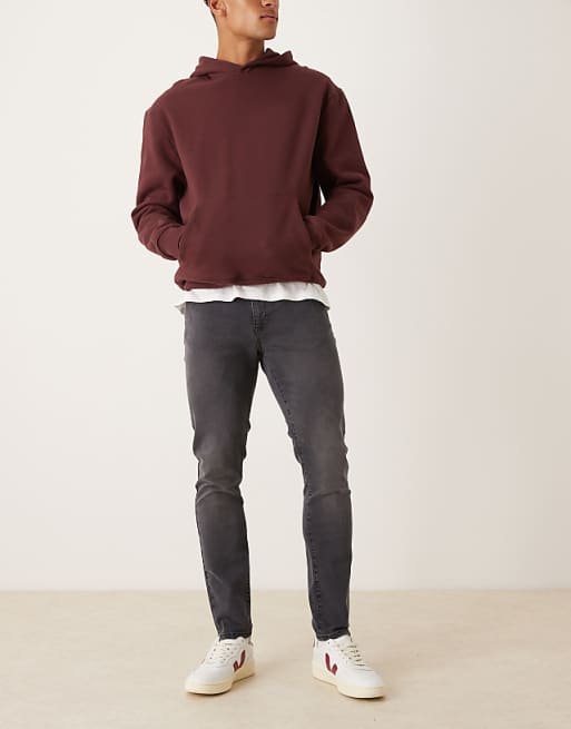 ASOS DESIGN skinny jeans in washed black