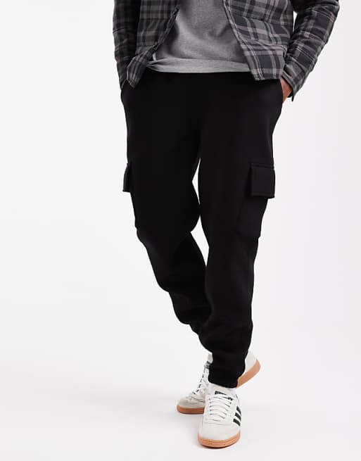 ASOS DESIGN Skinny Jogger With Cargo Pockets In Black
