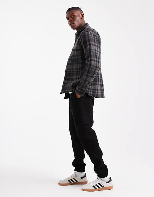 ASOS DESIGN Skinny Jogger With Cargo Pockets In Black