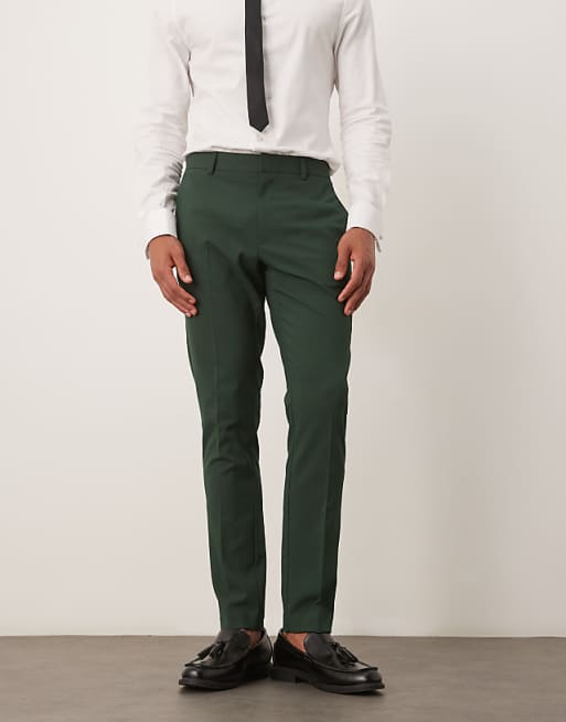 ASOS DESIGN Skinny Suit Fit Dark Green