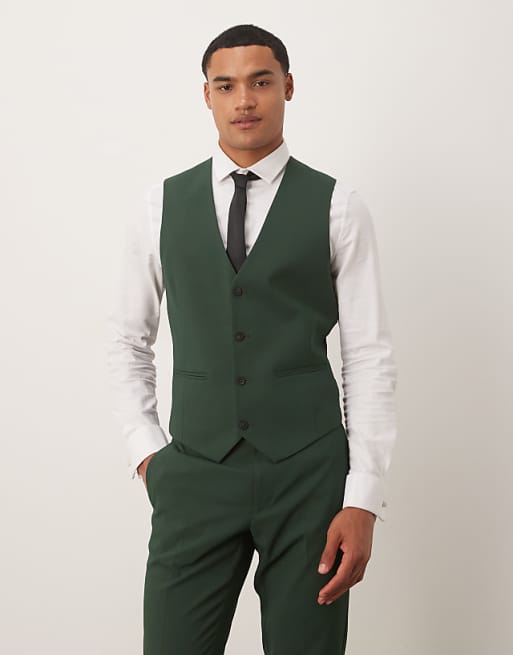 ASOS DESIGN Skinny Suit Fit Dark Green