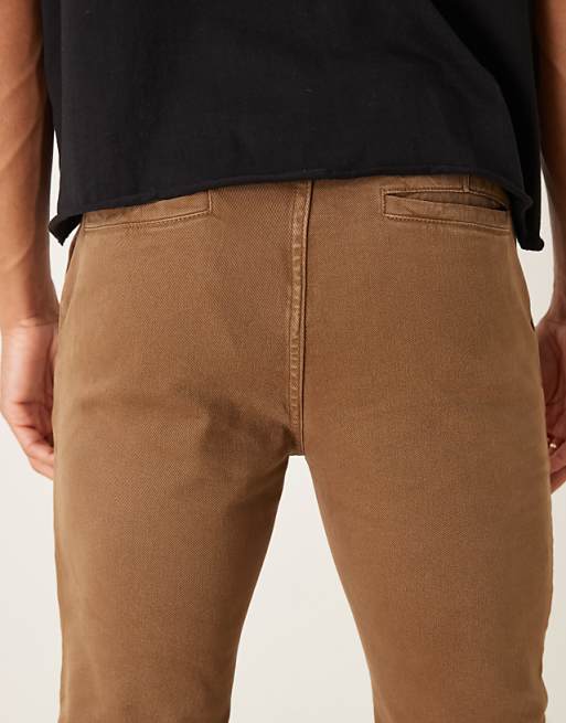 ASOS DESIGN Skinny Trousers In Brown