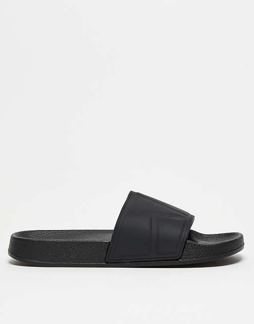 ASOS DESIGN Sliders In Black