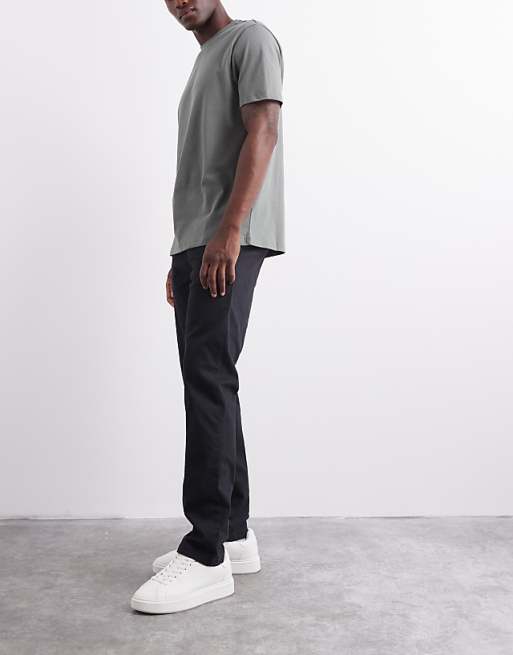 ASOS DESIGN Slim Chinos In Black