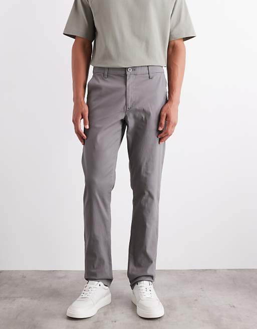 ASOS DESIGN Slim Chinos In Grey