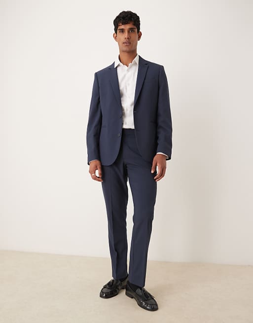 ASOS DESIGN slim fit suit navy