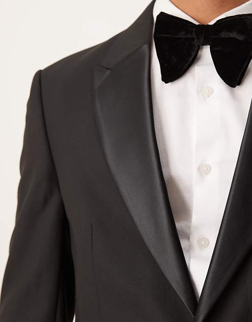 ASOS DESIGN Slim Fit Tuxedo Jacket In Black