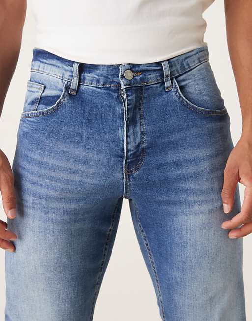 ASOS DESIGN Slim Jeans In Light Wash Blue