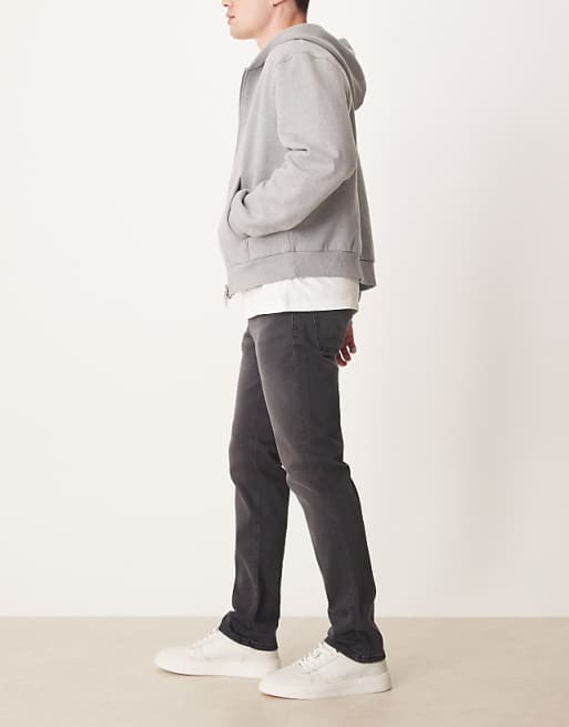 ASOS DESIGN Slim Jeans In Washed Black